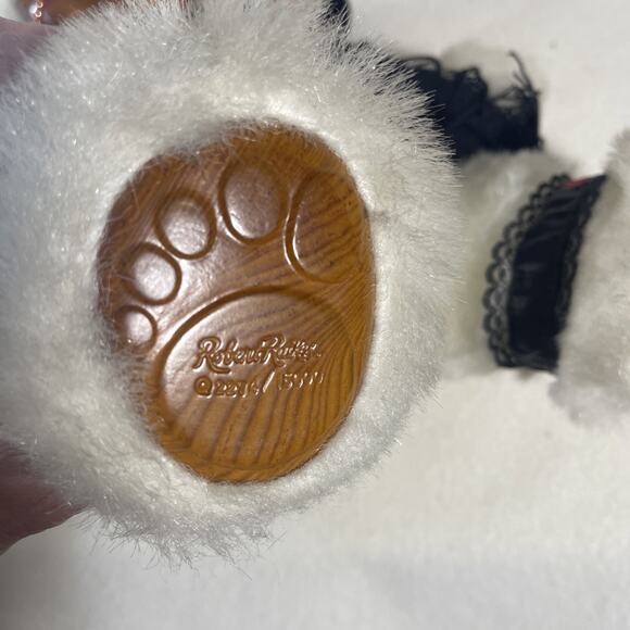 ROBERT RAIKES Applause White Bear with Black Flapper Dress & Headband 1986 - Picture 7 of 8